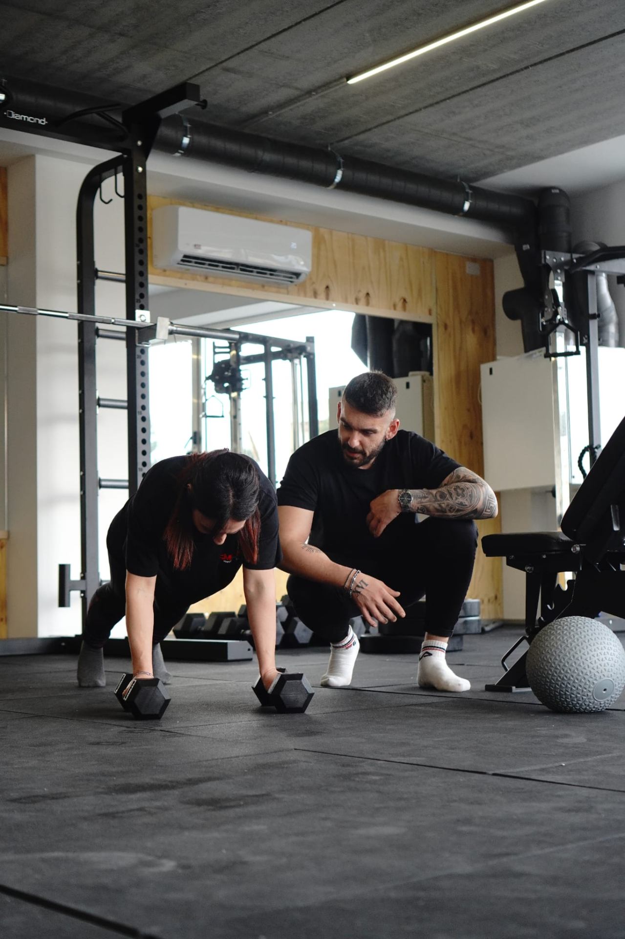 Coach durante una correzione tecnica